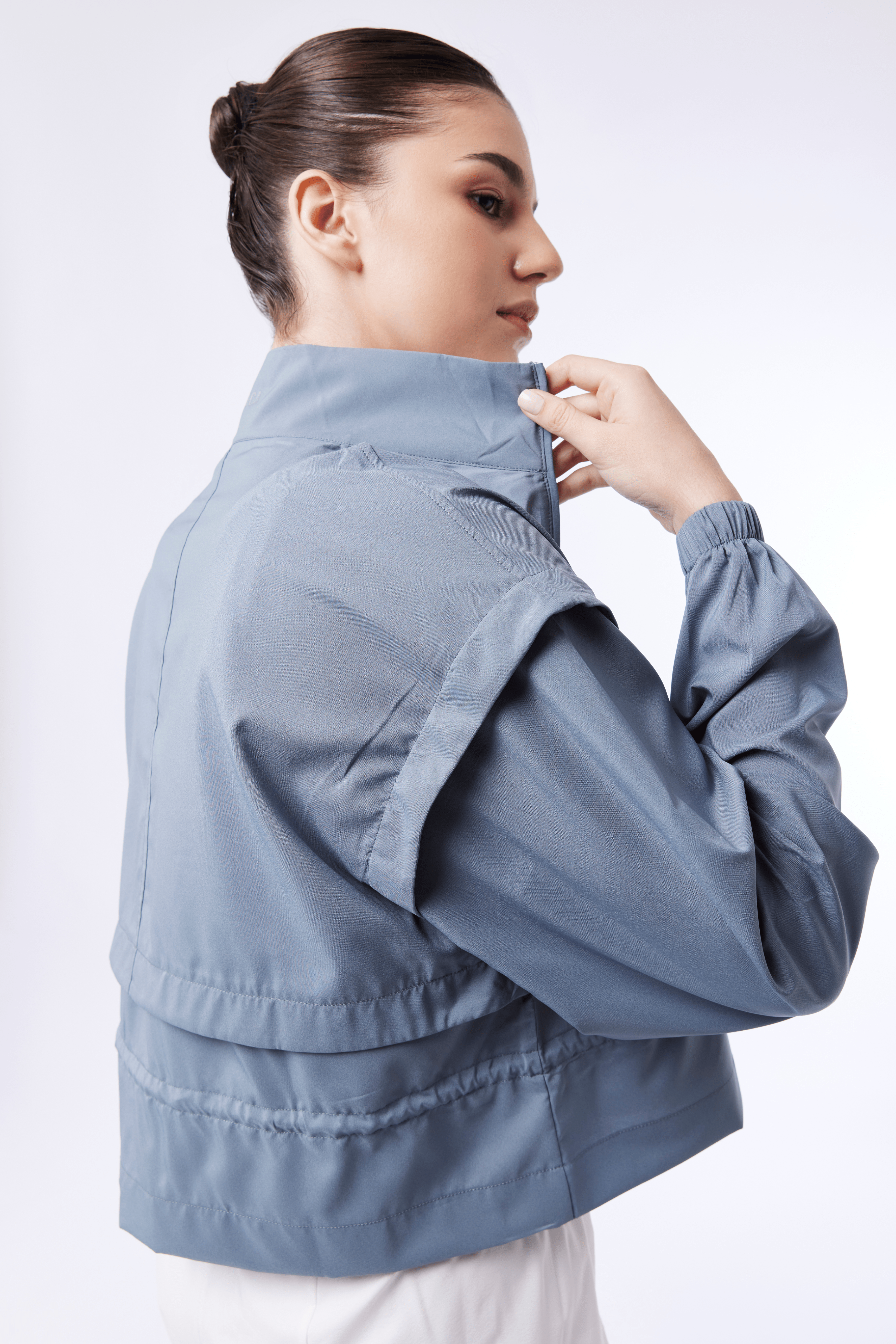 LAICA COURT JACKET - STEEL BLUE