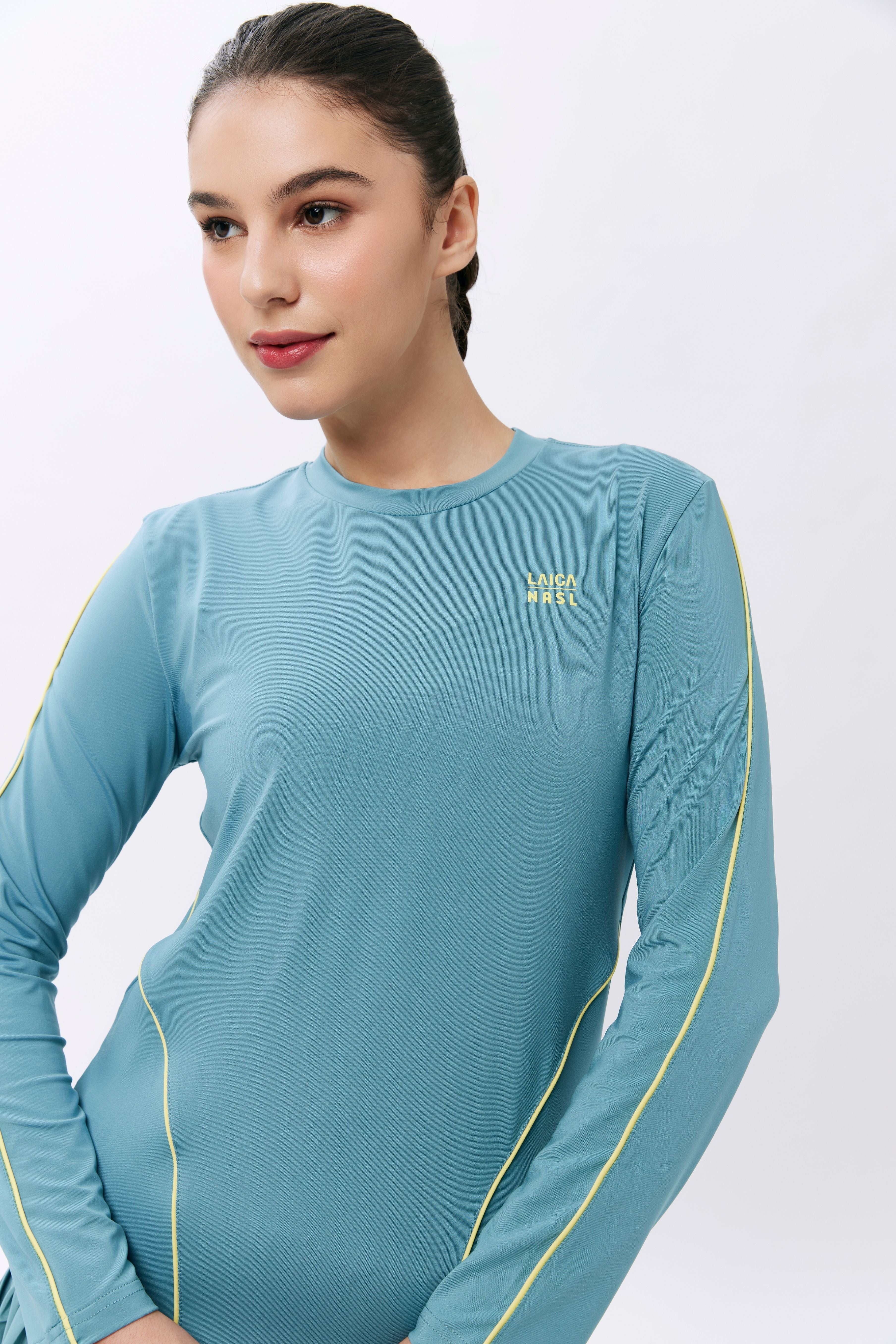 LAICA X NASL LONG SLEEVE TOP - SMOKE BLUE