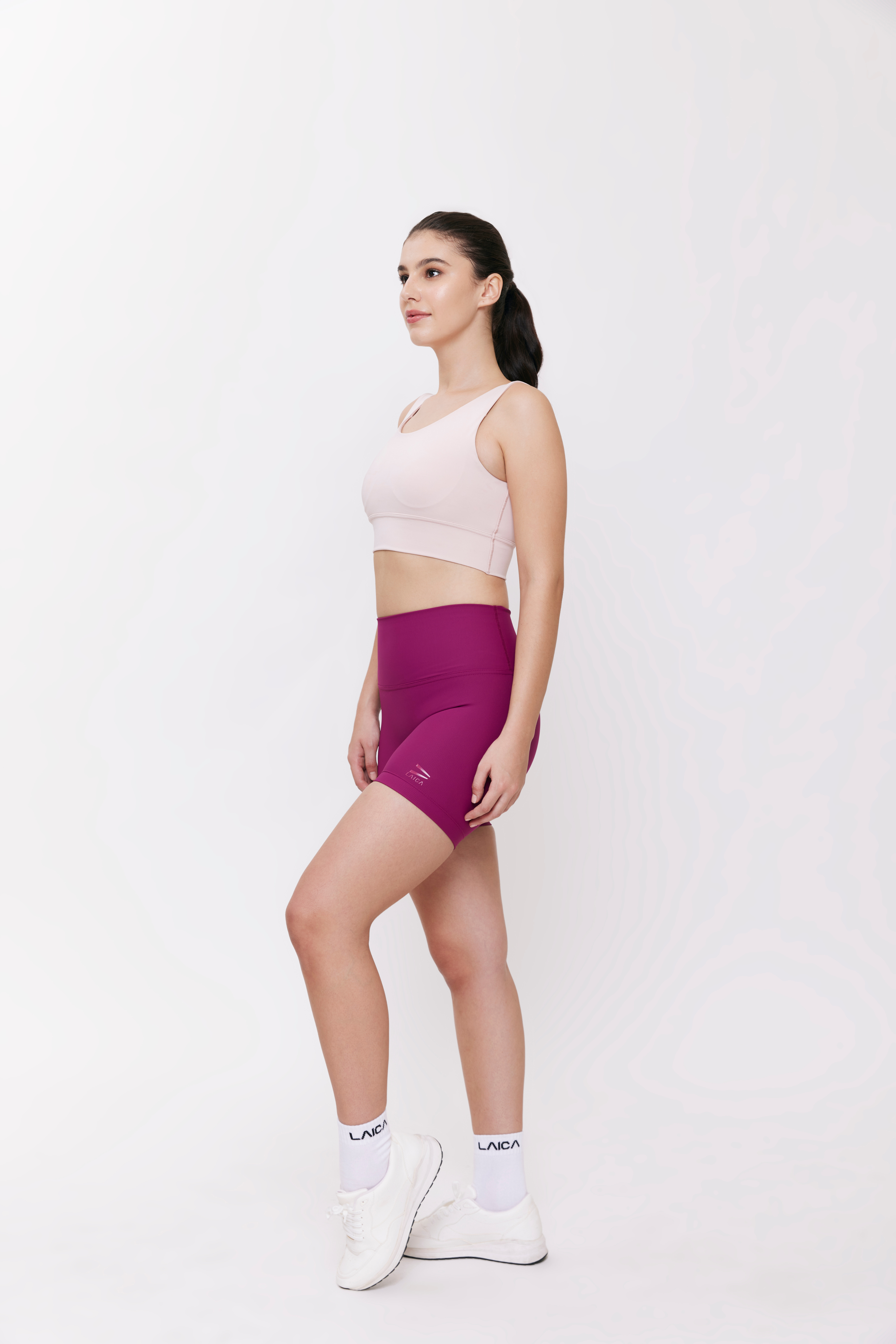 LAICA FLEX Biker Short 5in - Plum