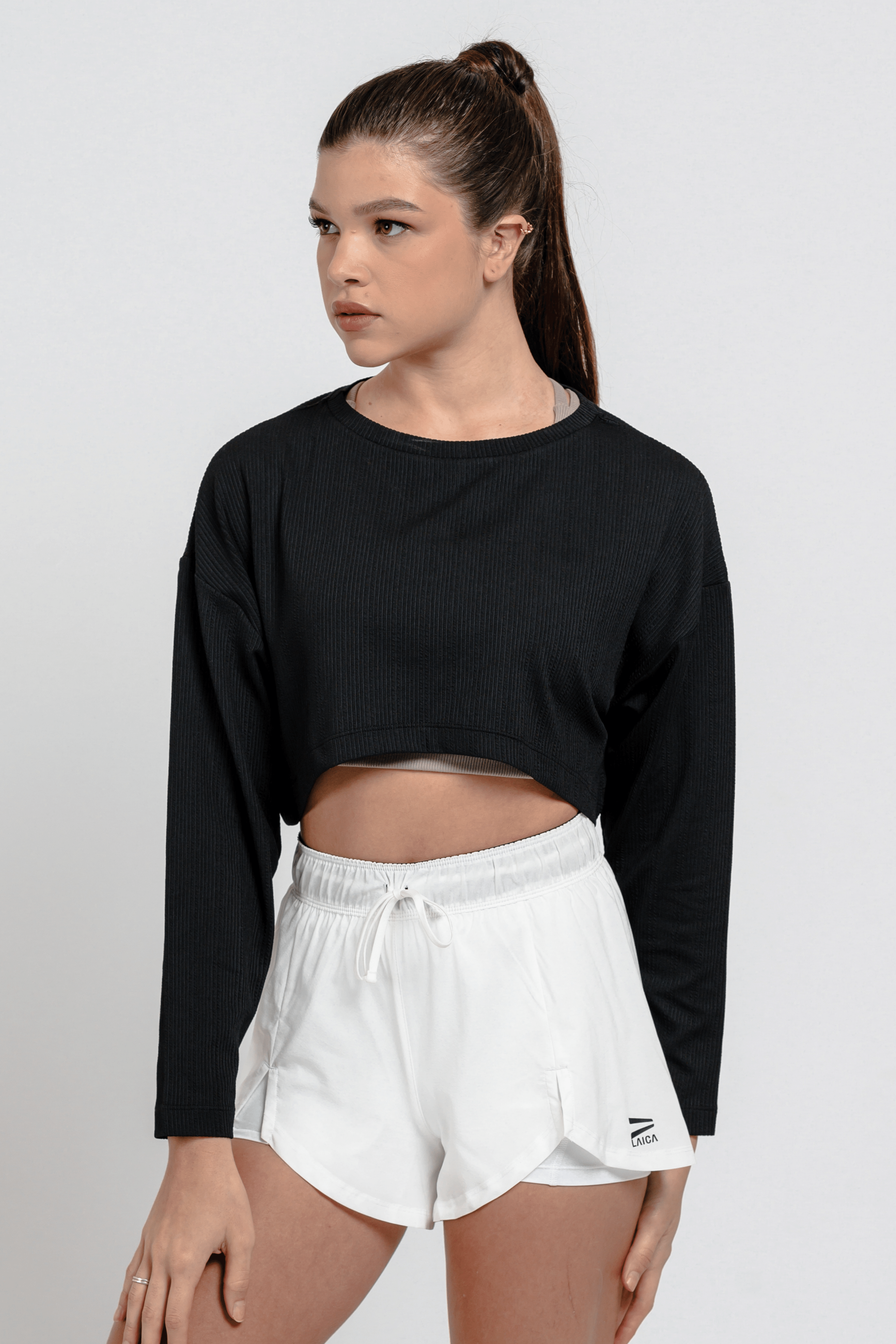 LAICA Crop Sweatshirt - Onyx