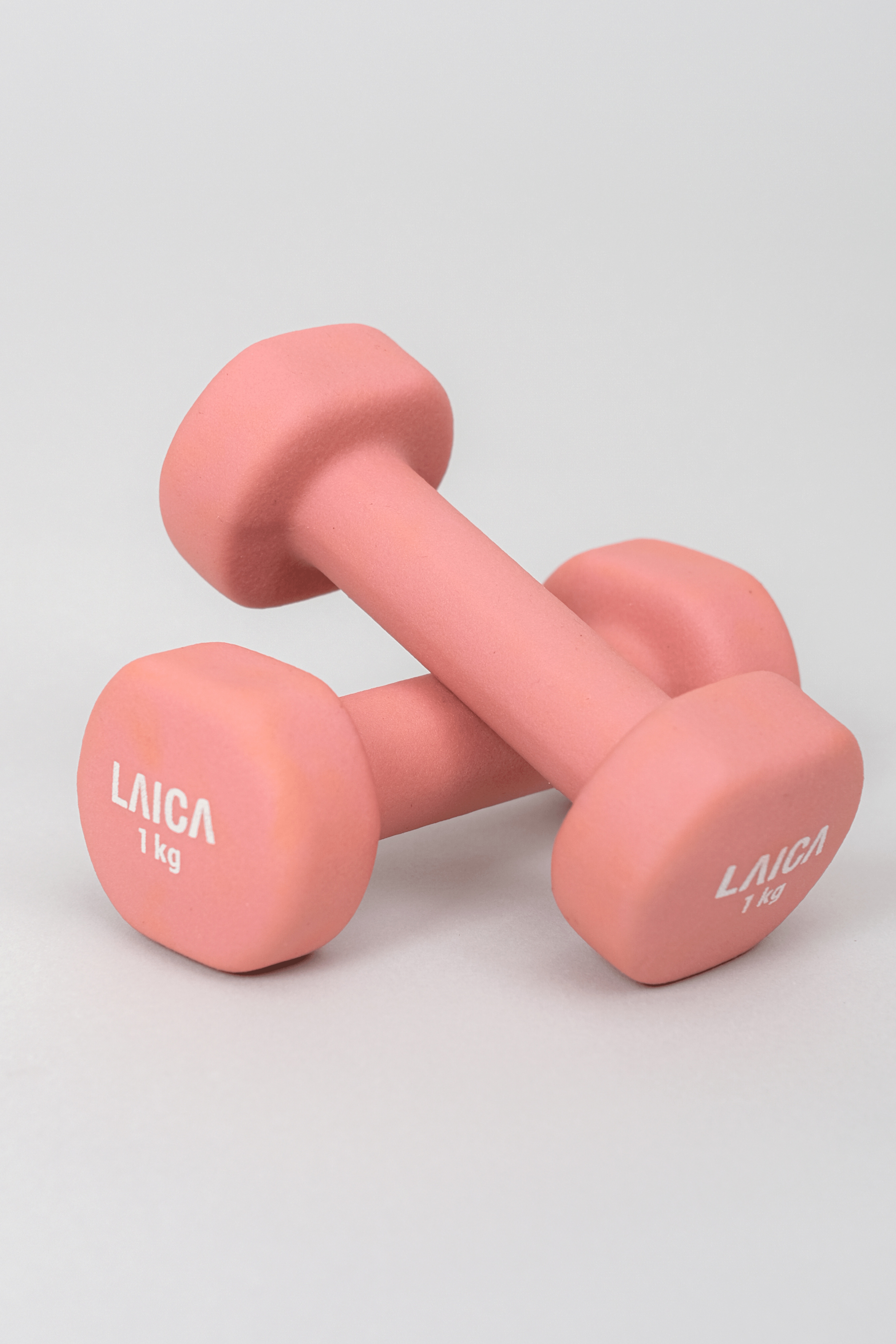 LAICA Non-Slip Dumbbell 1KG - Pink