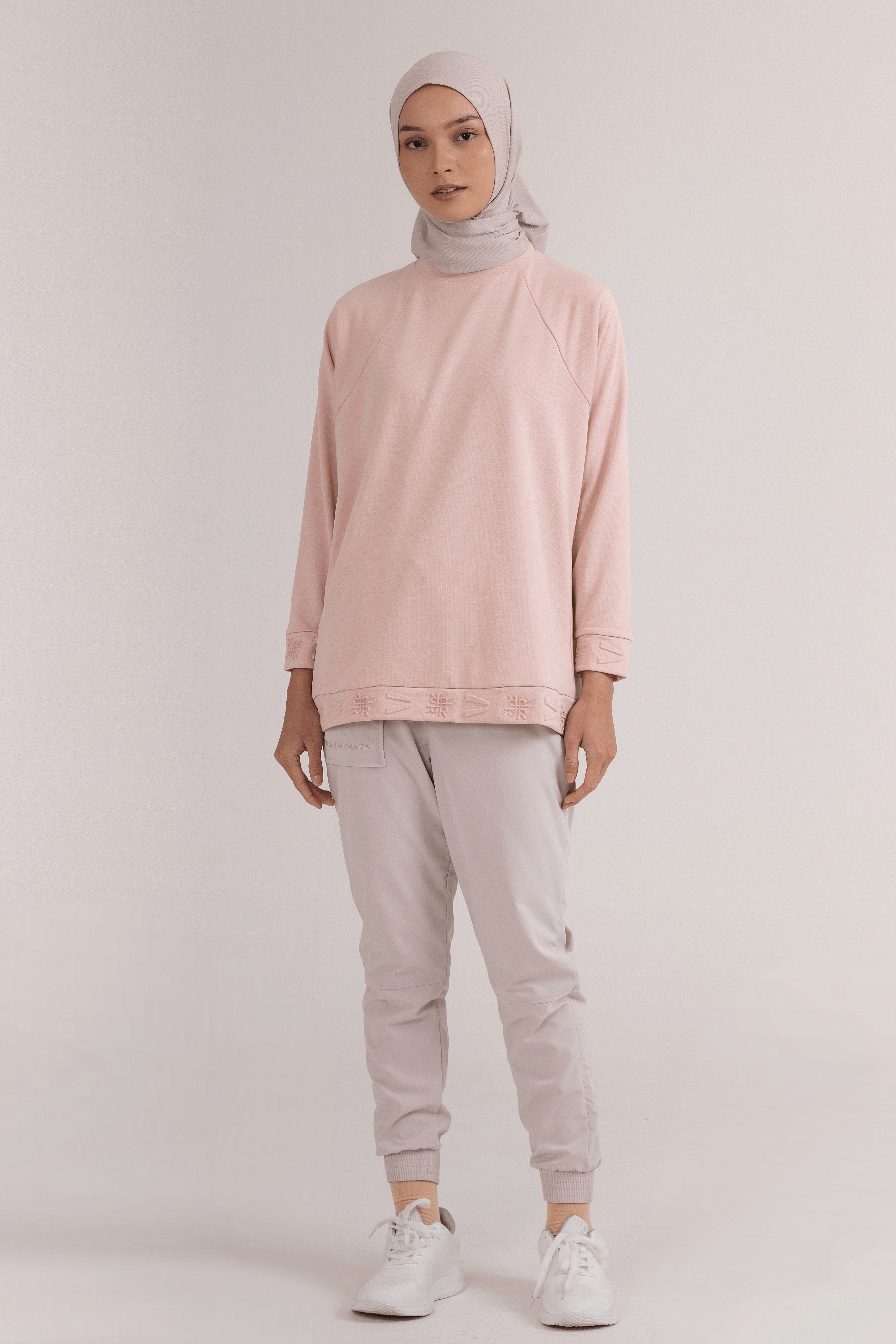 LAICA x RiaMiranda Embossed Sweater - Cameo Rose