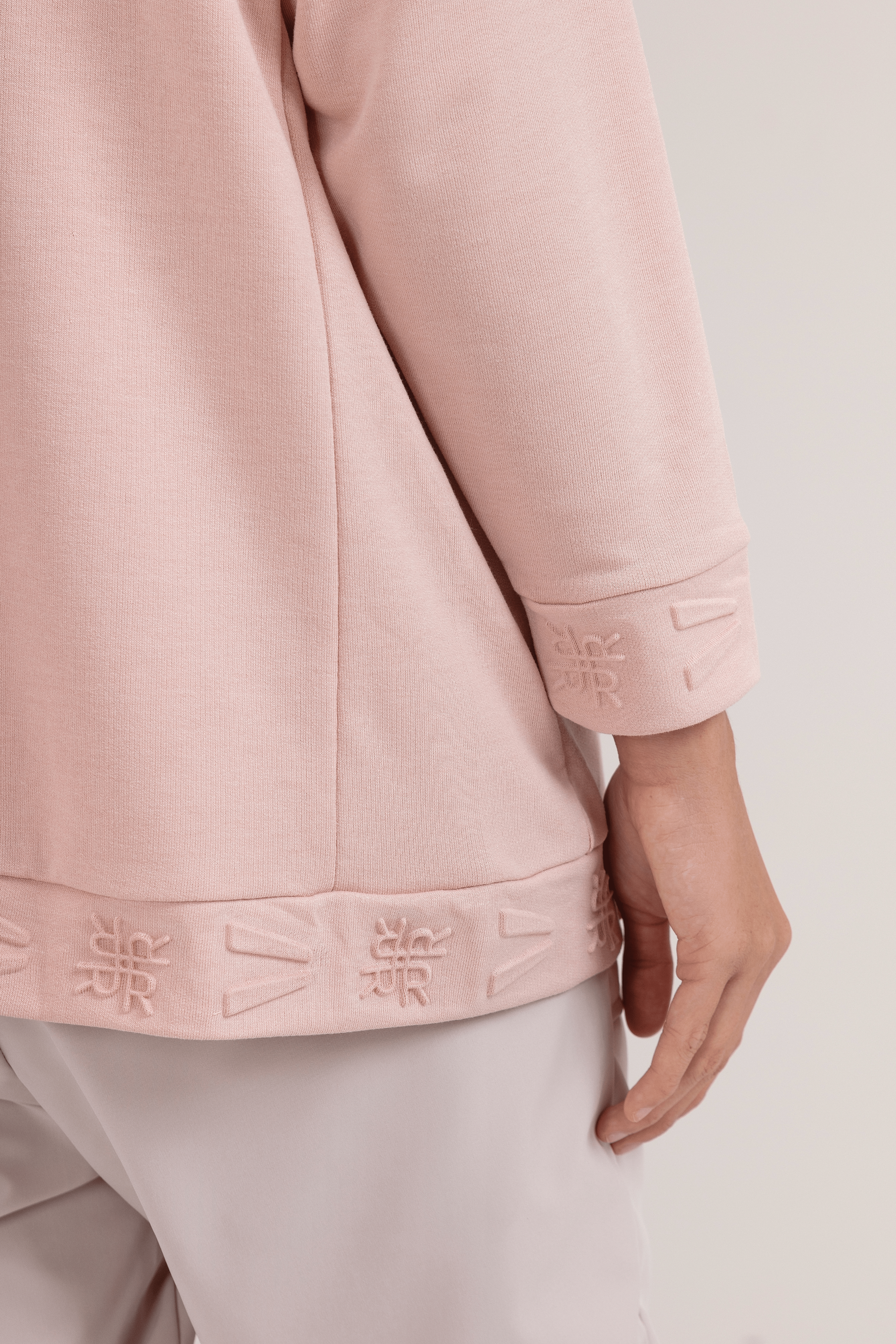 LAICA x RiaMiranda Embossed Sweater - Cameo Rose