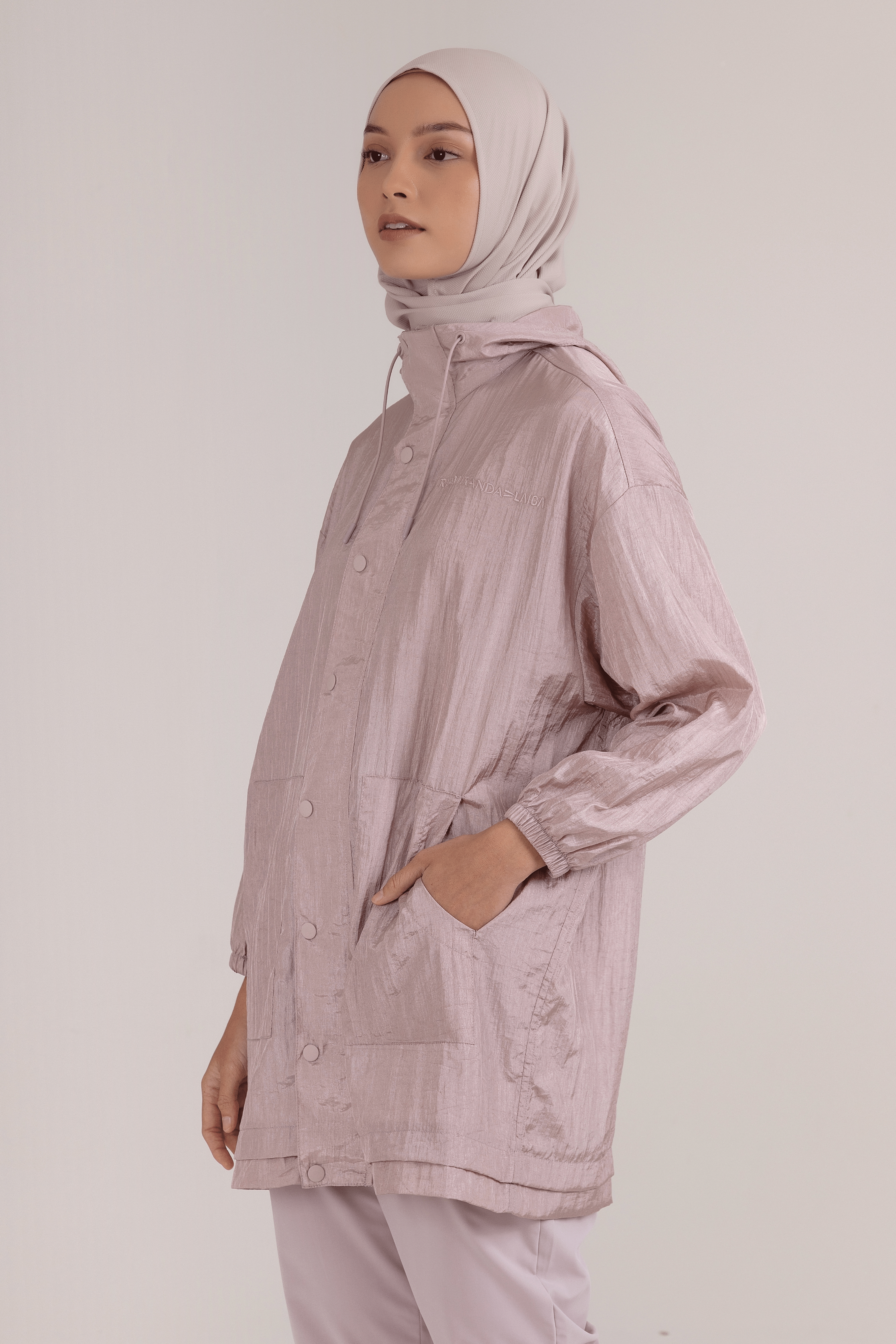 LAICA x RiaMiranda Oversized Parka Jacket - Dusty Purple