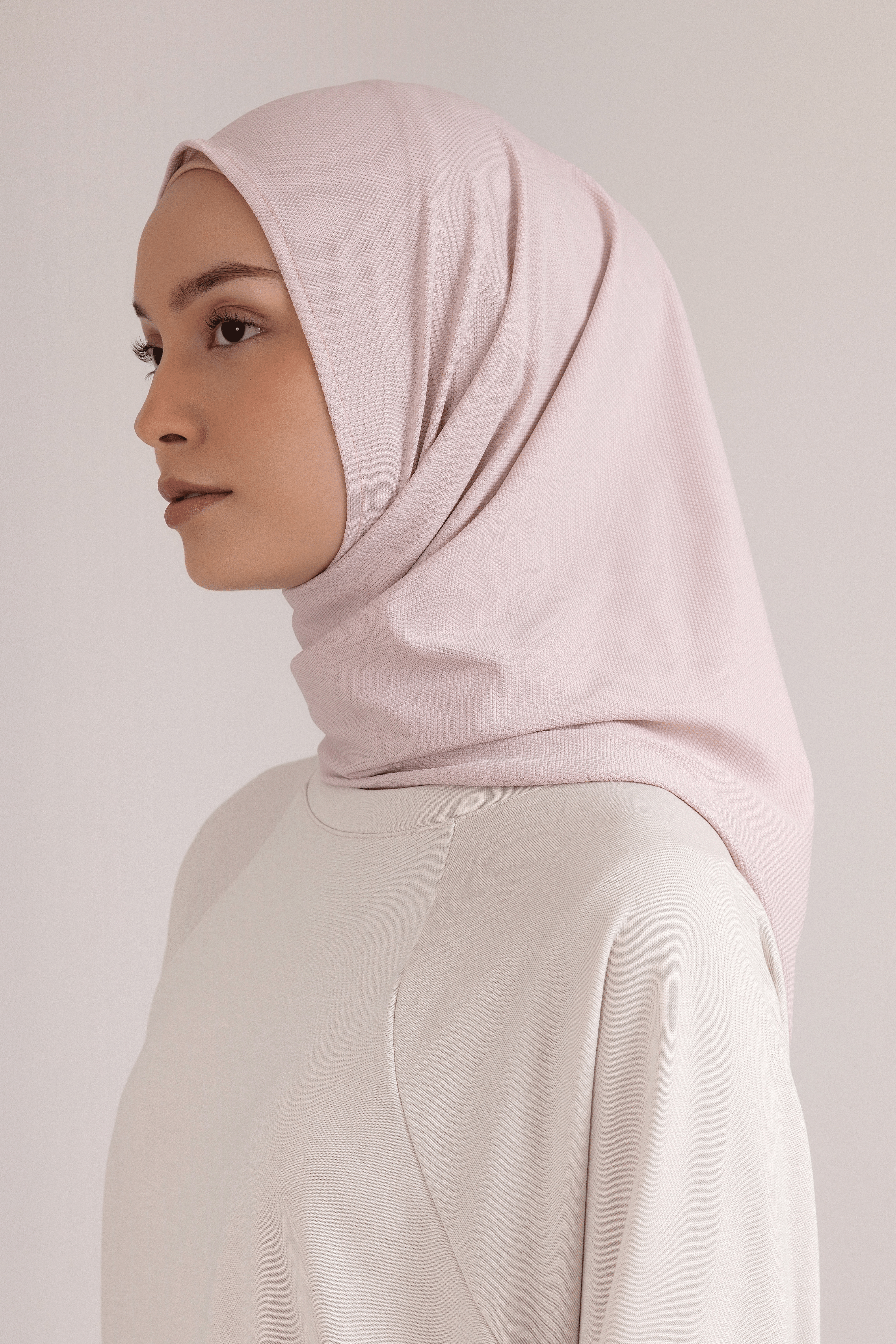 LAICA x RiaMiranda Instant Hijab - Nude Pink